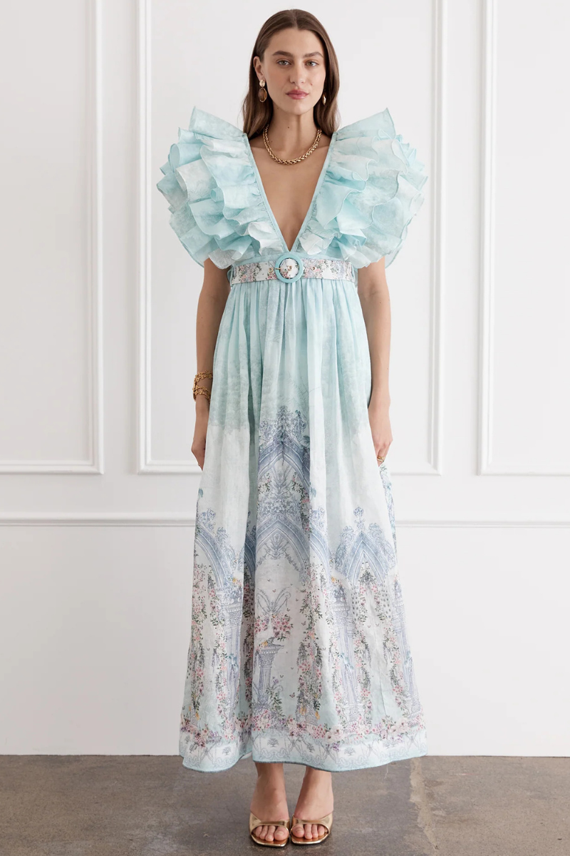 aqua blue australia dress Blu Model is 178cm tall Color:Neon Coral Rosa Clara Ella Boo Key: Exclusives