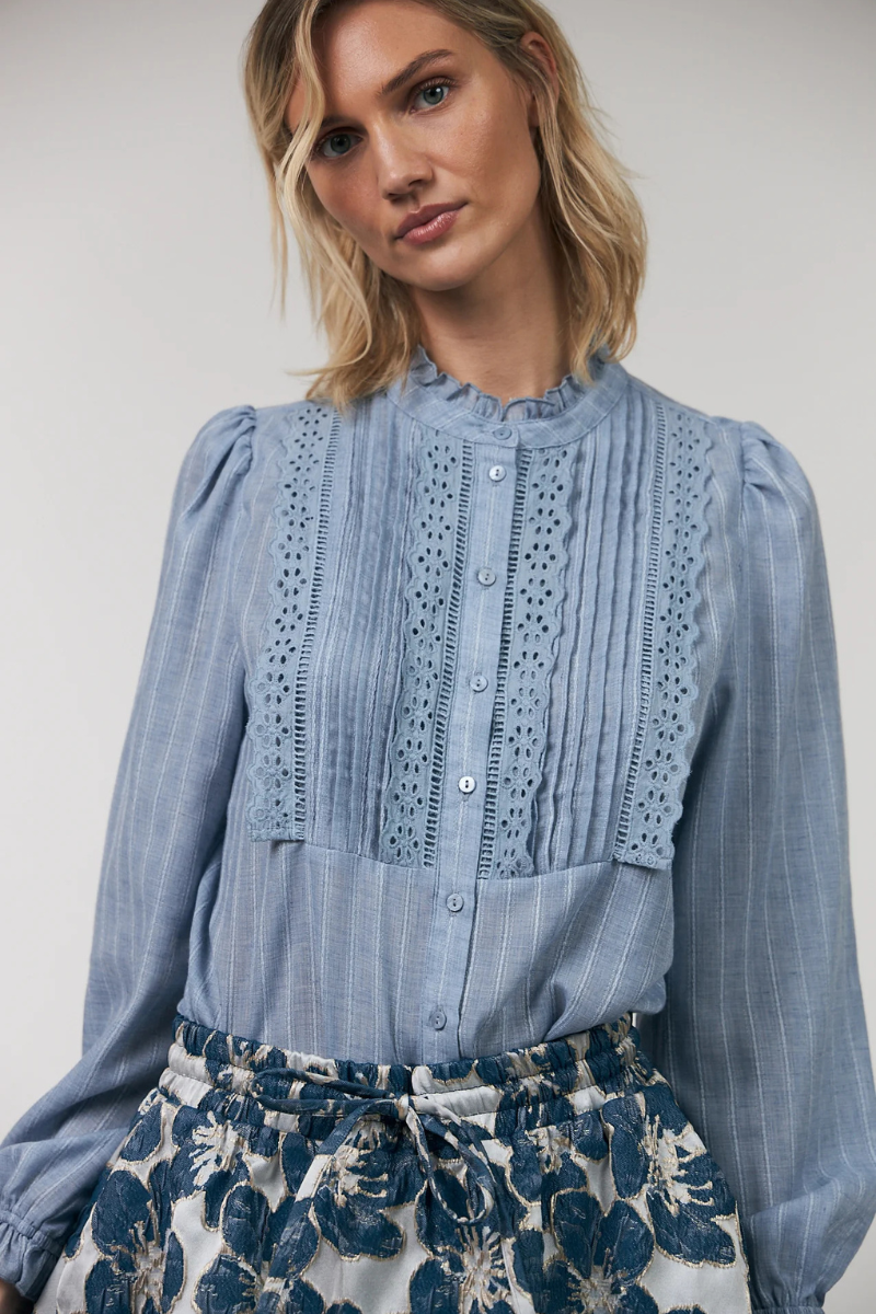 Lolly's Laundry | Ariel Blouse | Light Blue