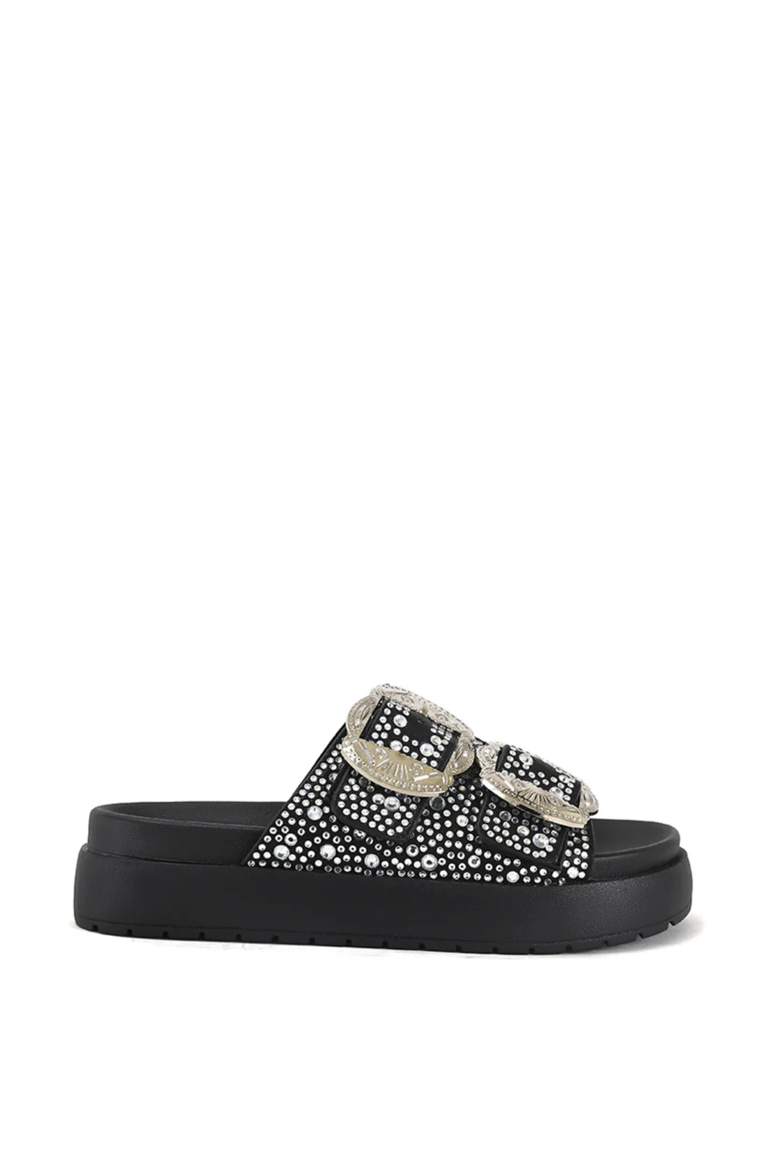 Azalea Wang | Lynel Black Western Platform Slide