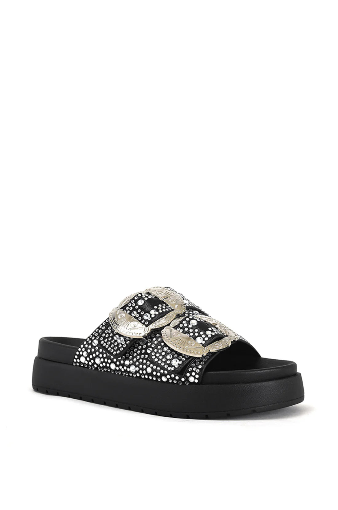 Azalea Wang | Lynel Black Western Platform Slide
