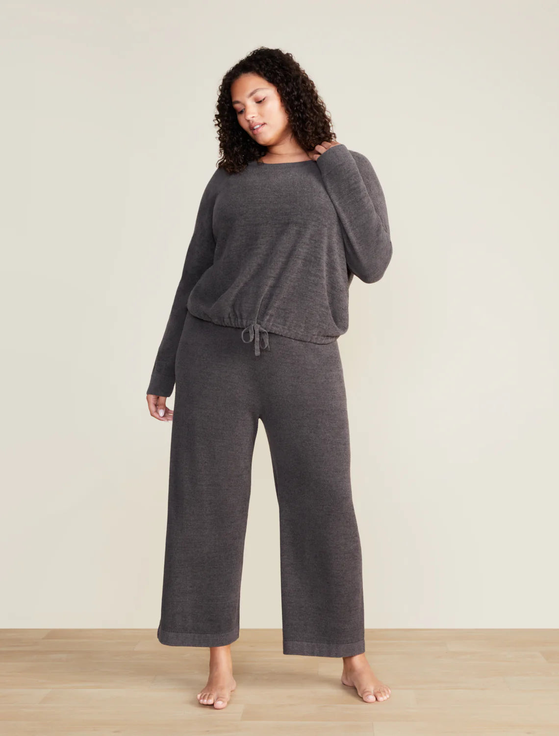 Barefoot Dreams | Cozy Chic Ultra Lite Slouchy Pullover | Carbon