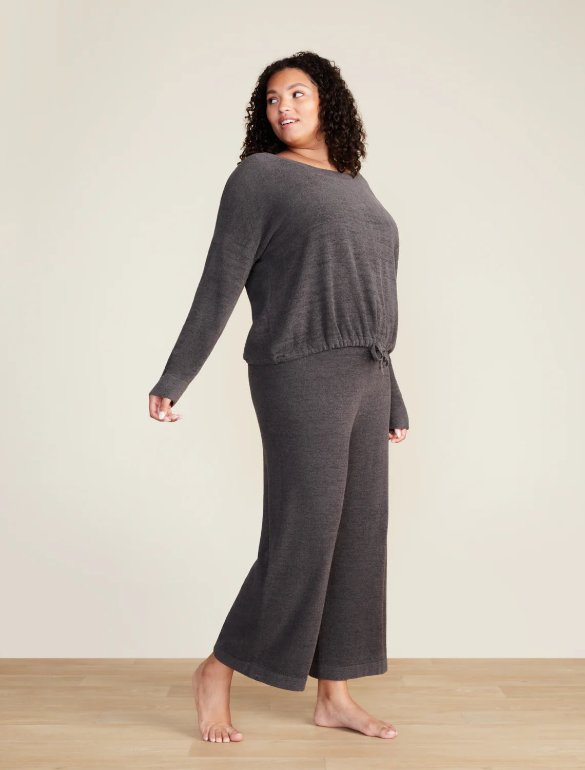 Barefoot Dreams | Cozy Chic Ultra Lite Slouchy Pullover | Carbon