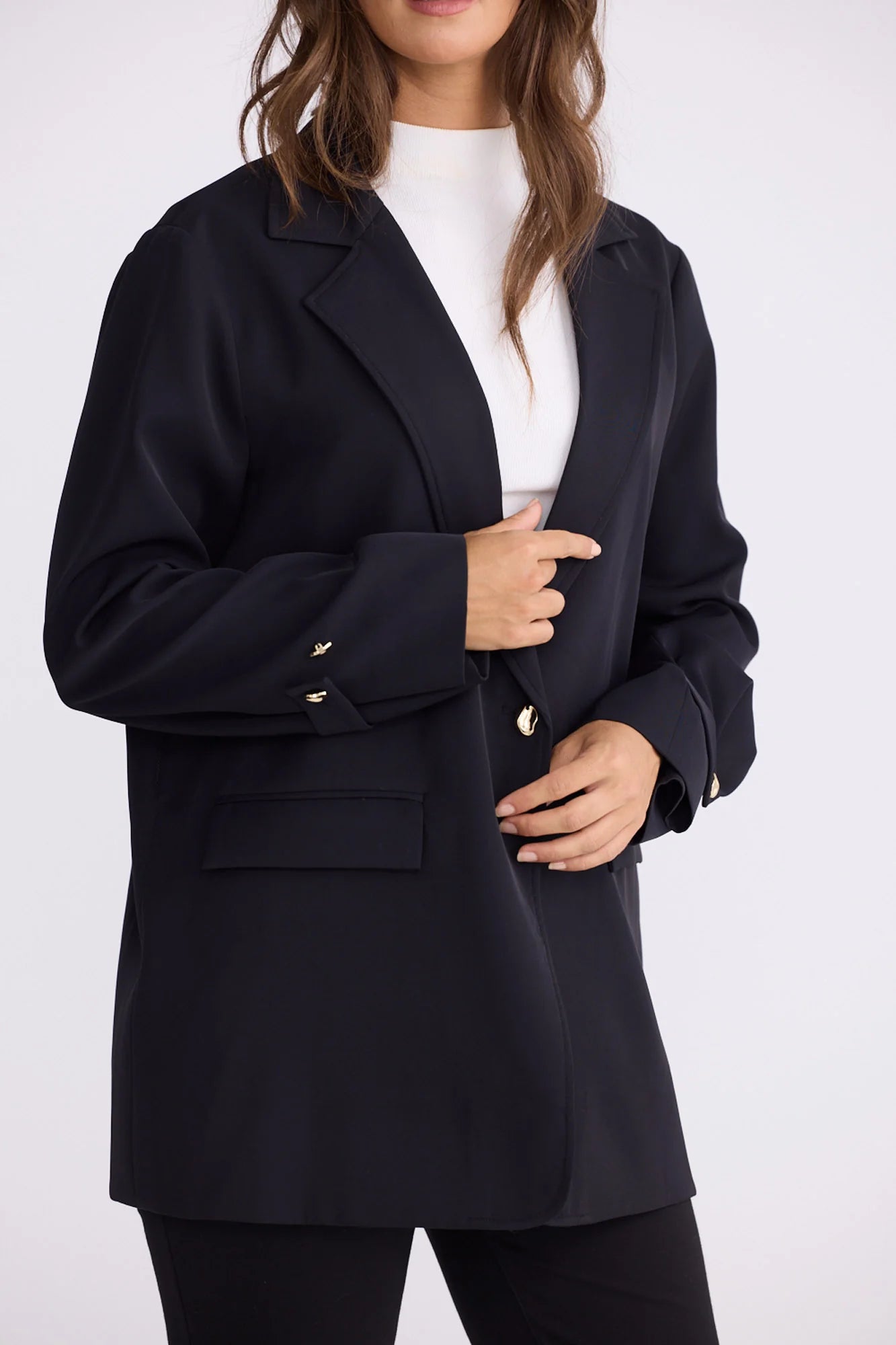 Brave+True | Kensington Blazer | Black