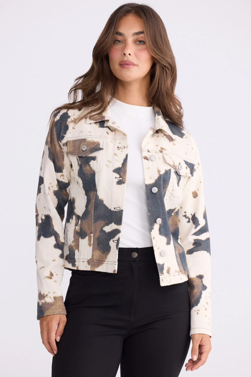 Holiday | Sidewalk Jacket | Abstract Cow