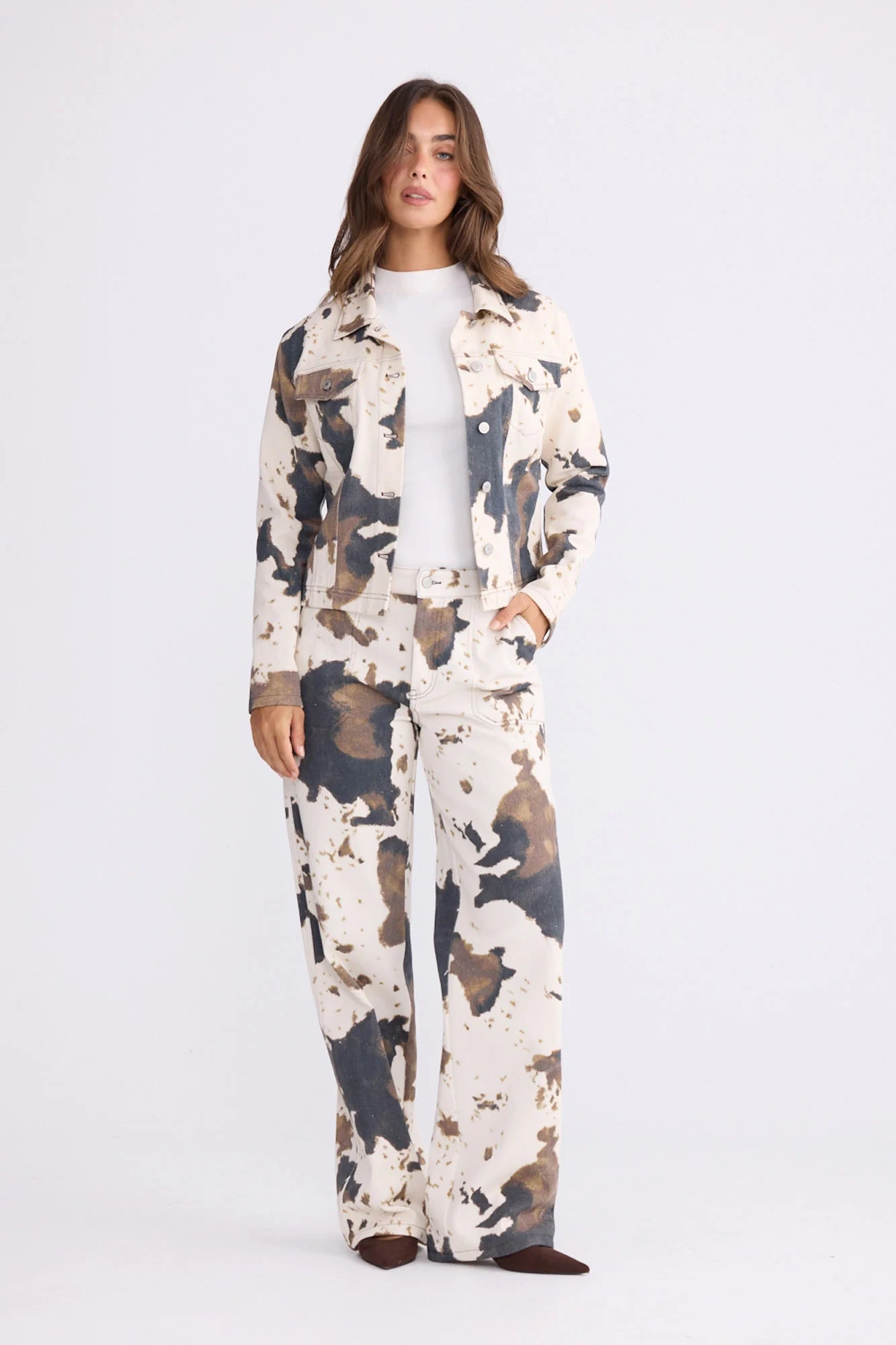 Holiday | Sidewalk Jacket | Abstract Cow