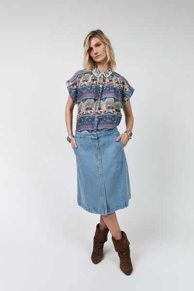 Lolly's Laundry | Badal Shirt | Blue Print