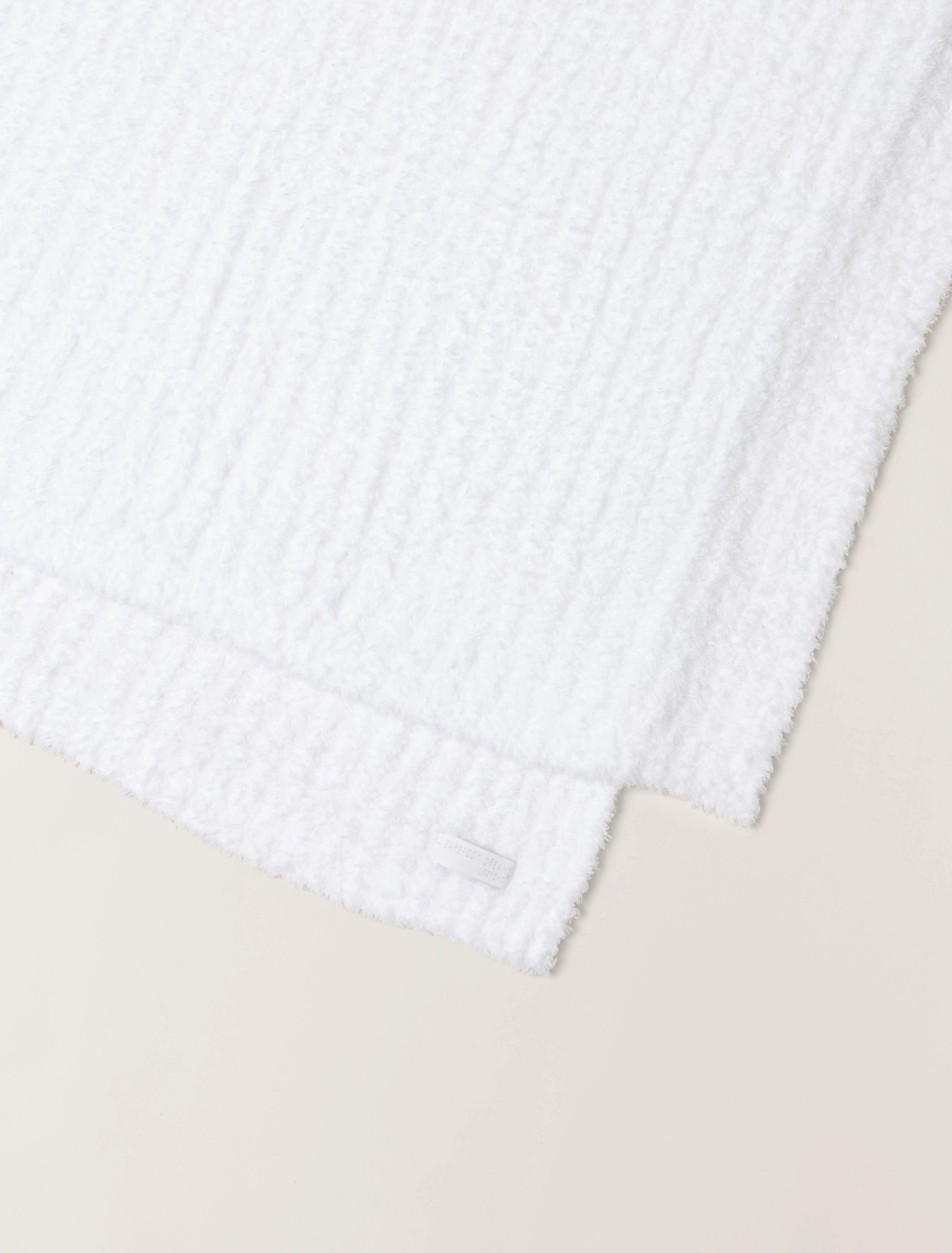 Barefoot Dreams | Cozy Chic Ribbed Bed Blanket (Queen Size) | White