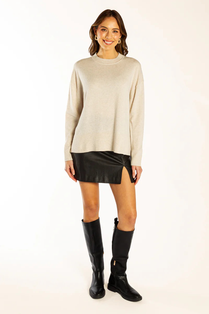 Bow & Arrow | Classic Crew Neck Jumper | Oatmeal