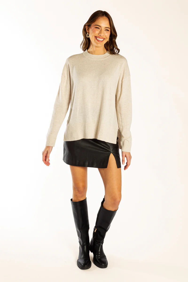 Bow & Arrow | Classic Crew Neck Jumper | Oatmeal