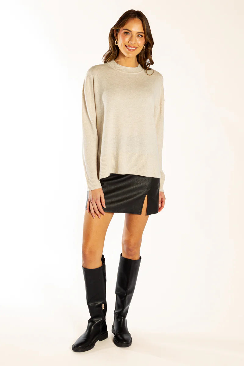 Bow & Arrow | Classic Crew Neck Jumper | Oatmeal