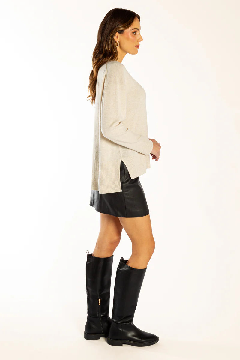 Bow & Arrow | Classic Crew Neck Jumper | Oatmeal