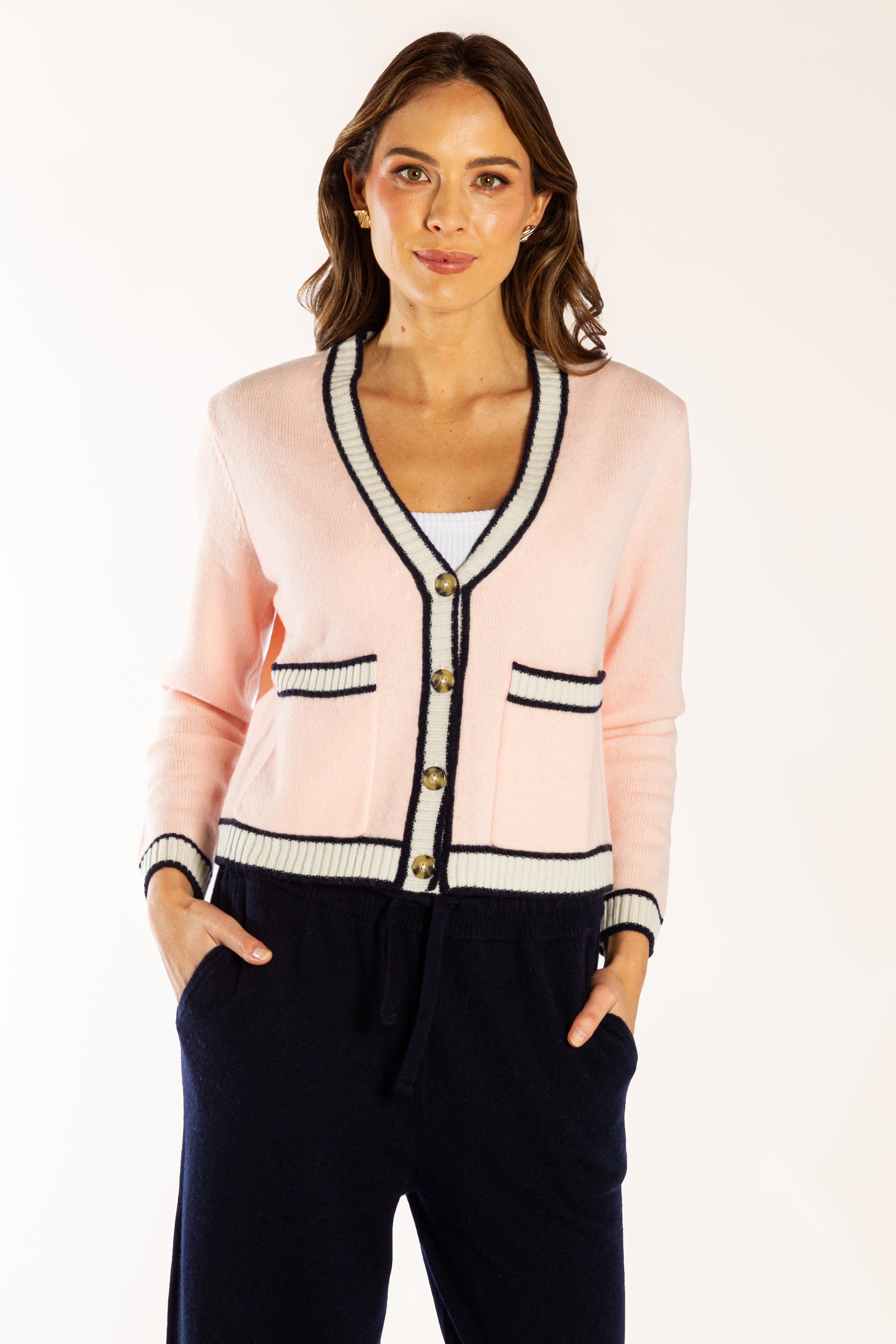 Bow & Arrow | Cardigan | Baby Pink