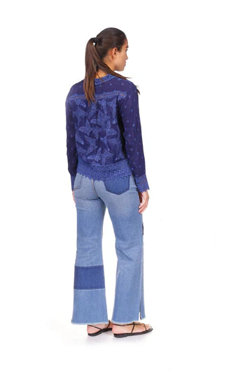 Johnny Was | Yonah Butterfly Allover Jacket | Blue Night