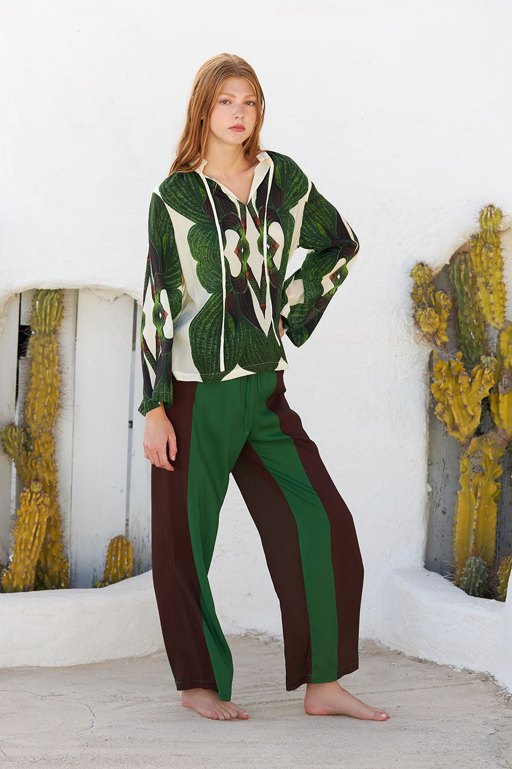 Christina Beautiful Life | Tess Pants | Green/Brown
