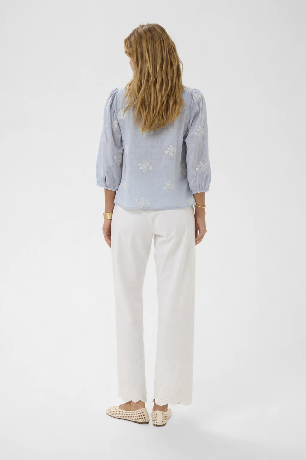 Cream | Korey Blouse | Blue/White Stripe