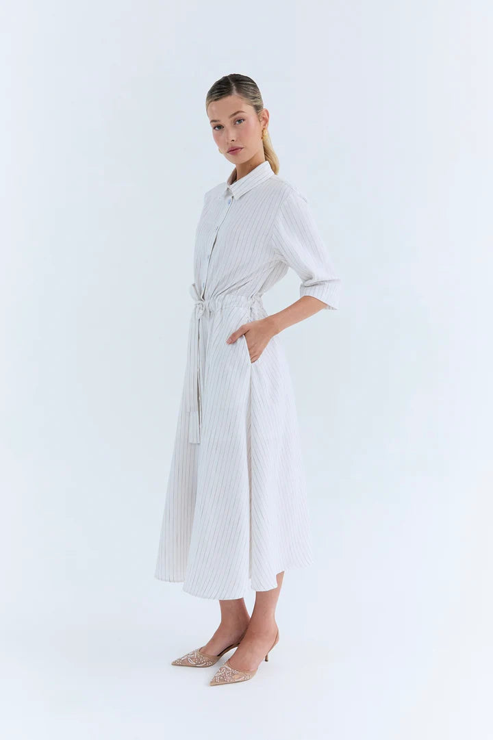 Eder by Anna | Nicole Dress | Stripe Linen
