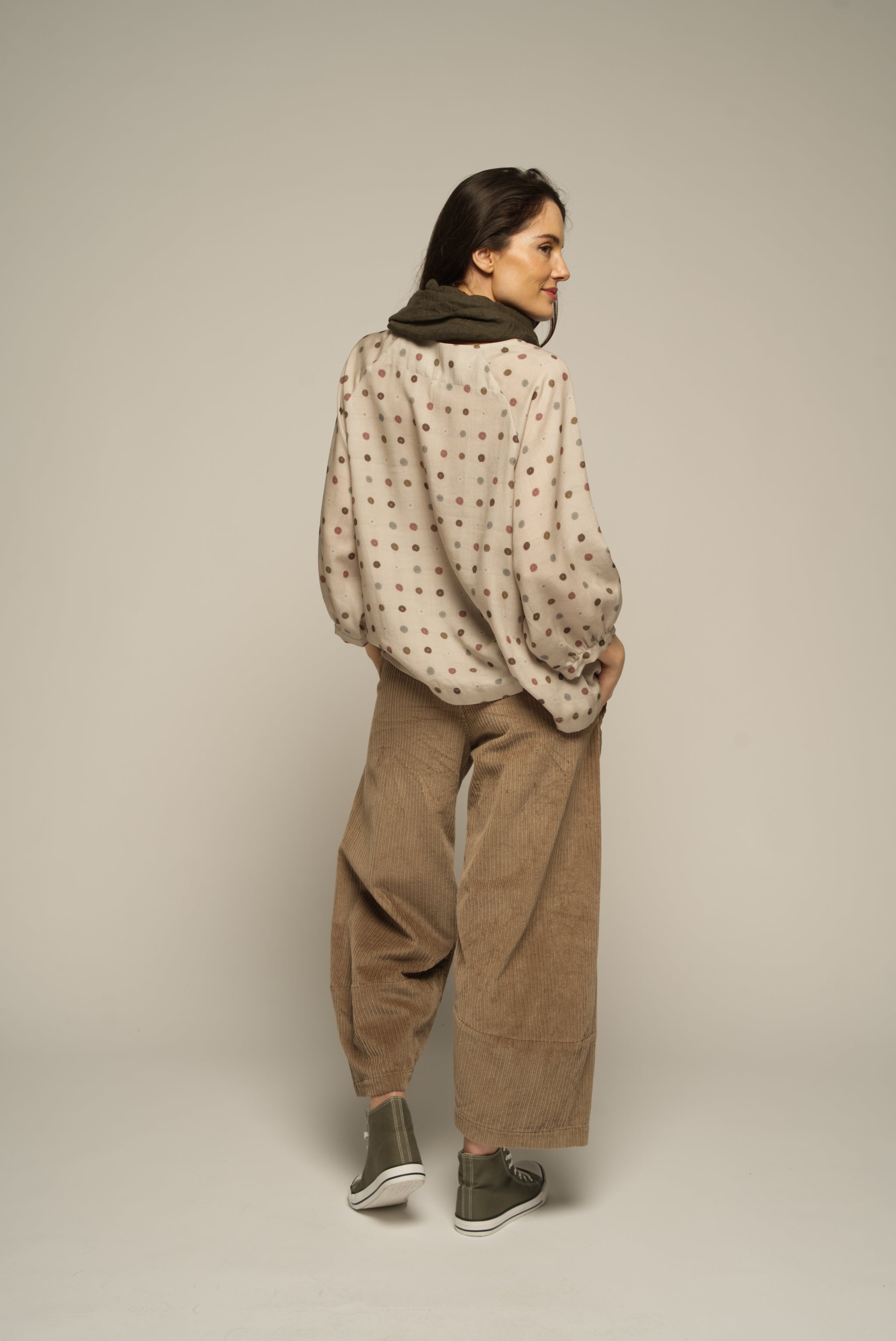 Muse | Sanne Jumbo Cord Pant | Beige
