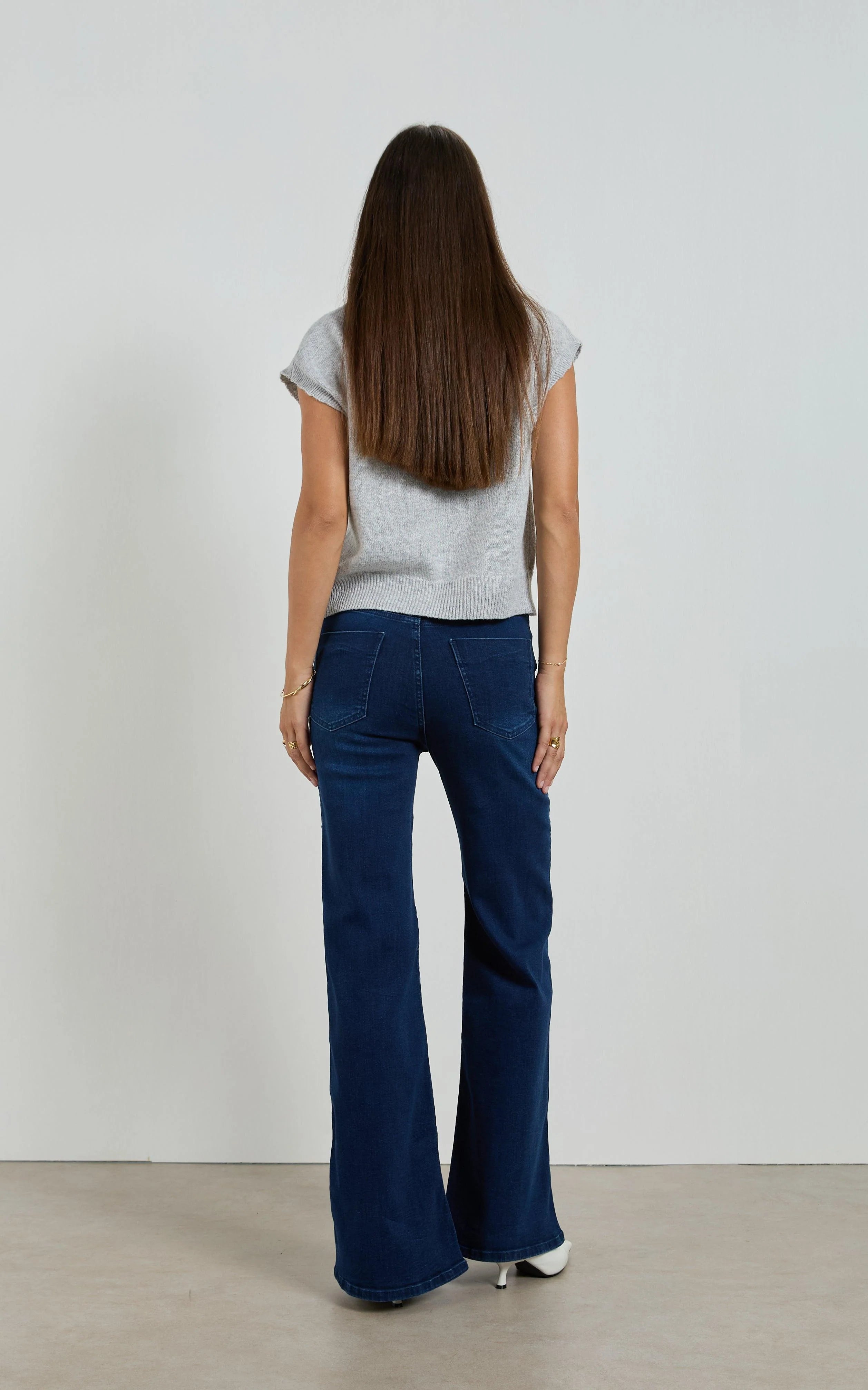 Dricoper | Hunter Wide Leg Jeans | Indigo Blue