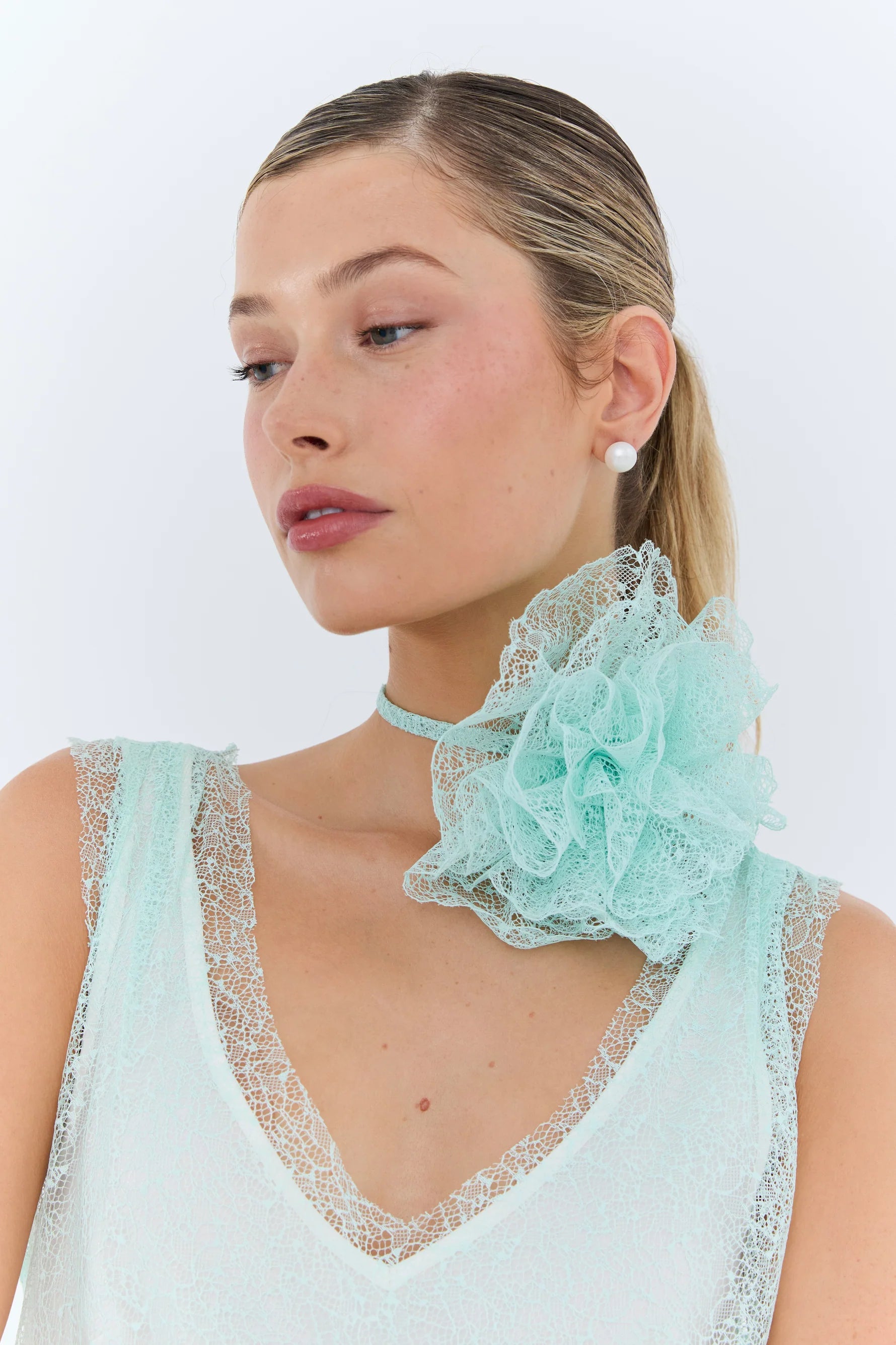 Eder by Anna | Clarice Dress | Aqua Lace