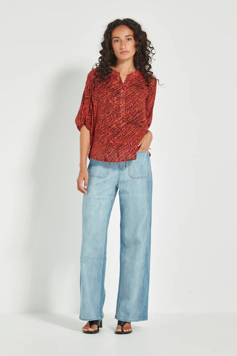 Verge | Ember Blouse | Print