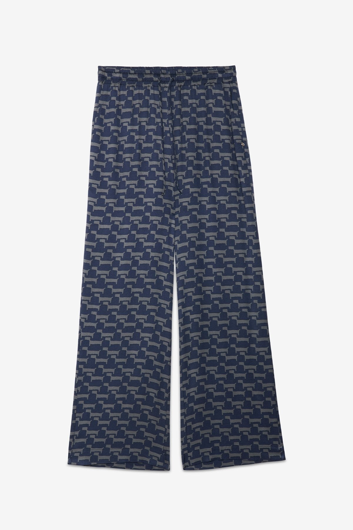 Ottod'Ame | Daschund Elastic Waisted Pants | Night