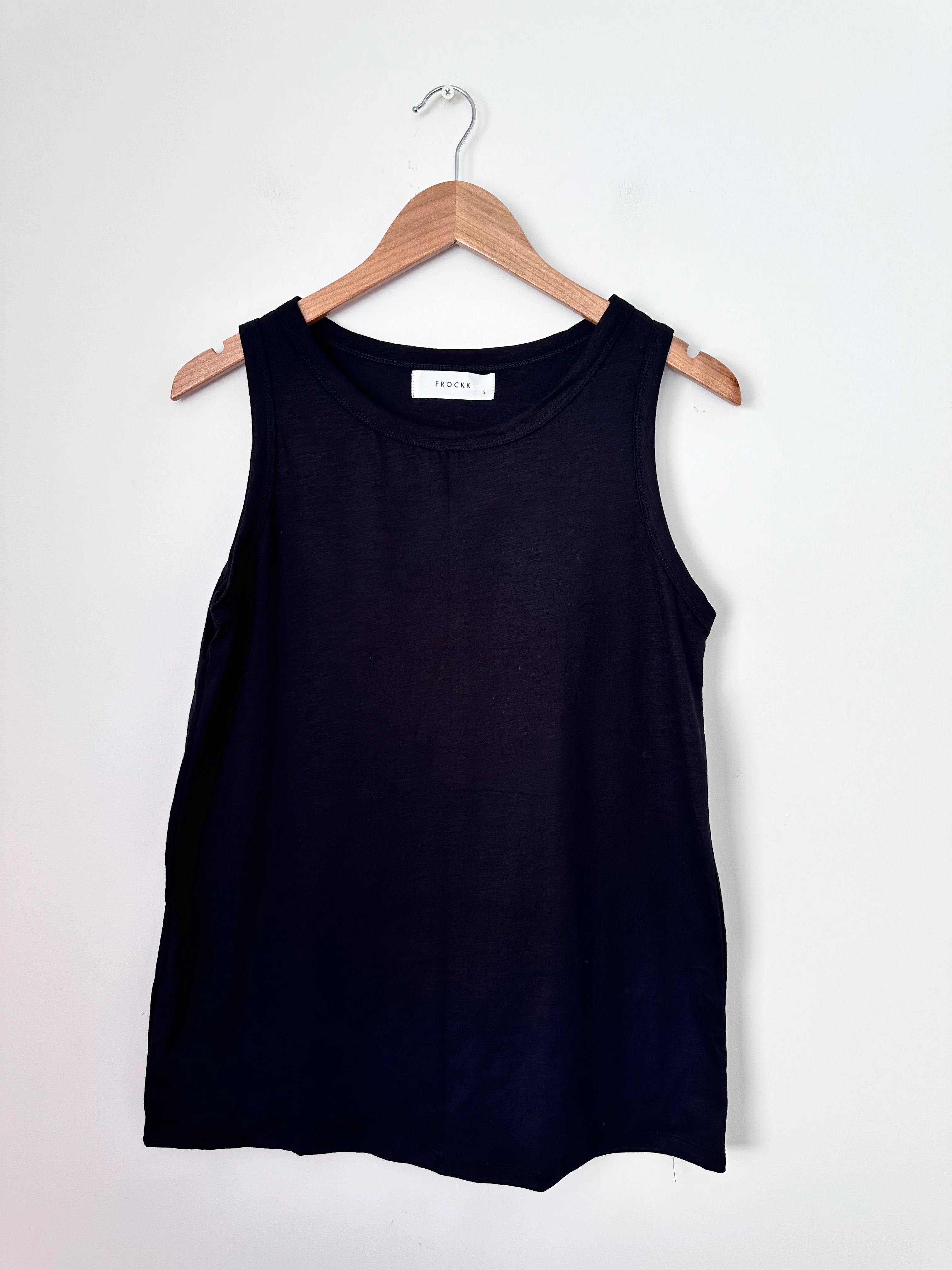 Frockk - Vera Tank Singlet Top - Black