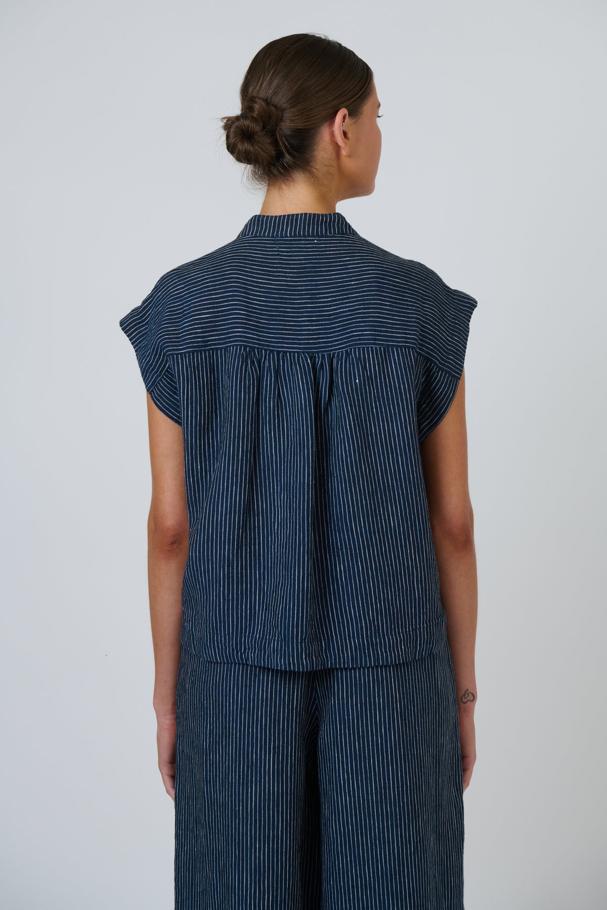 Naturals | Linen Button Through Top | Streamlined