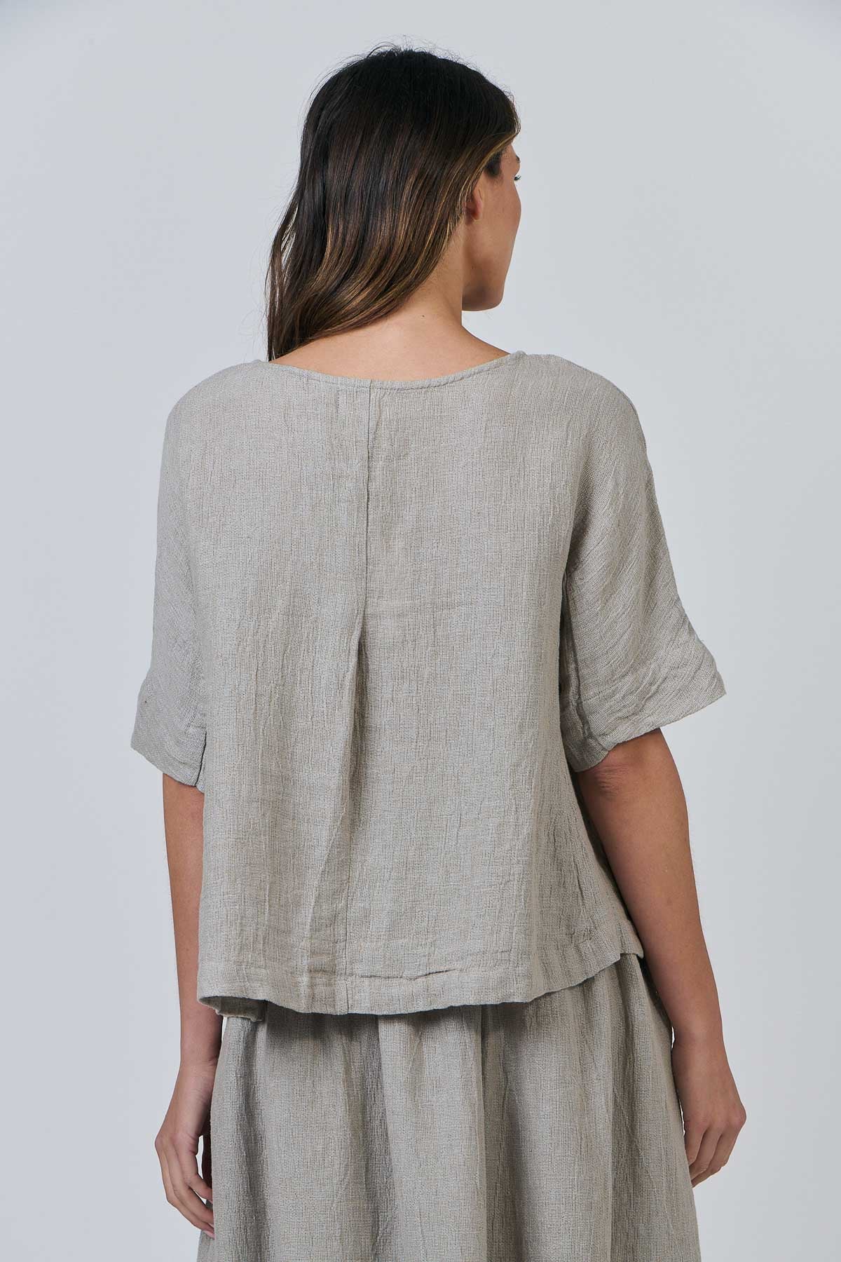 Naturals | Top with Sleeve | Cement