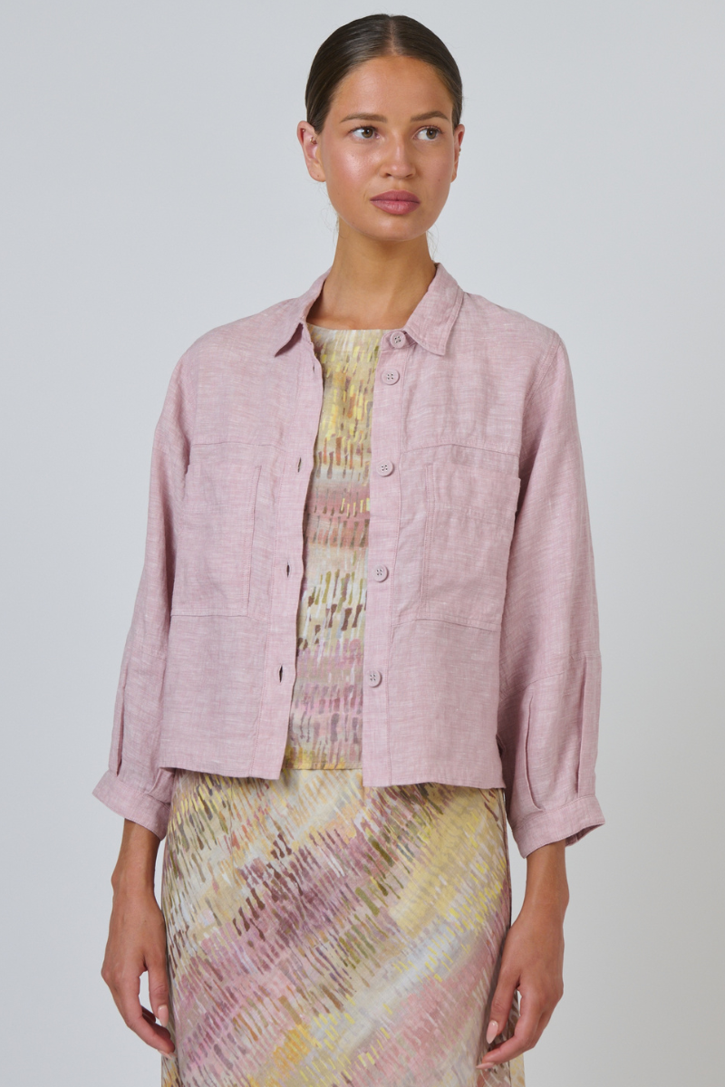 Naturals | Linen Jacket | Radish
