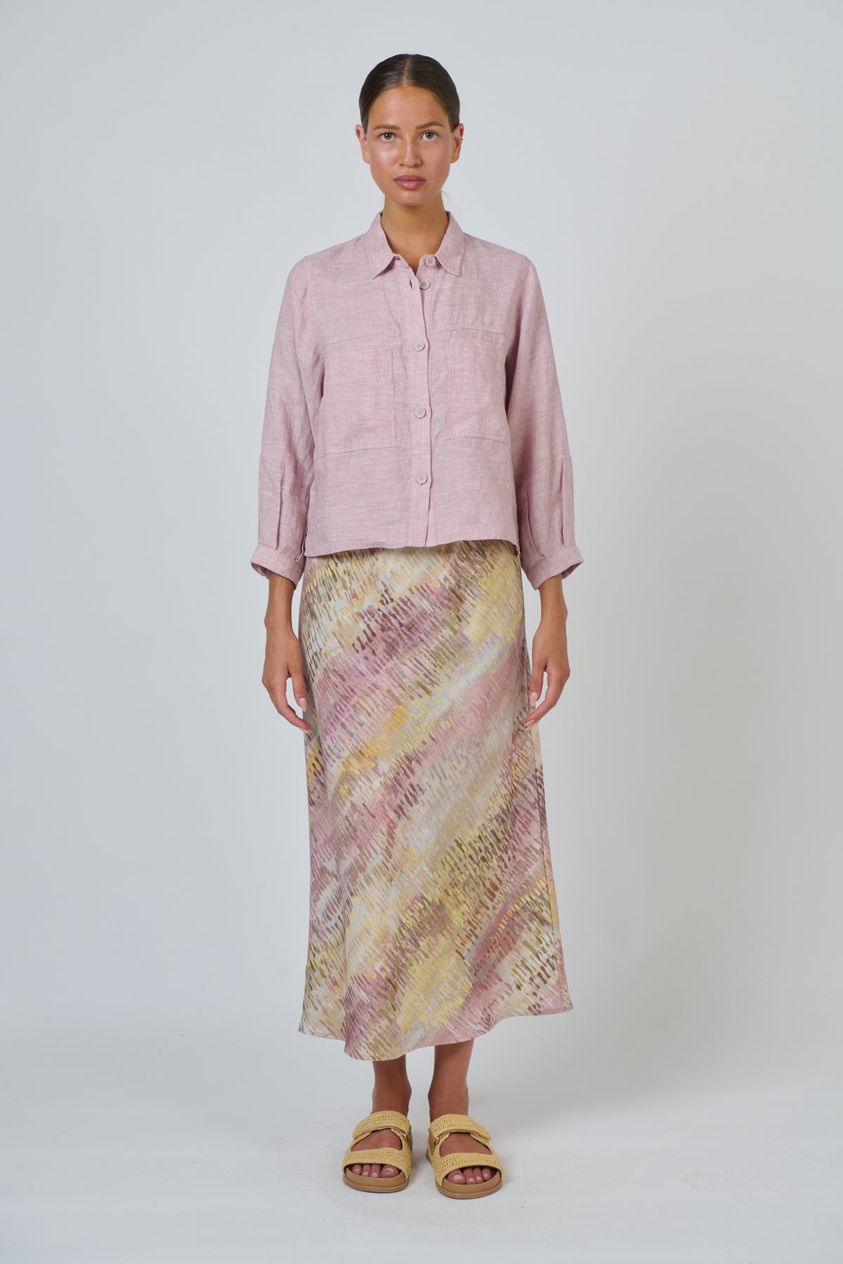 Naturals | Linen Jacket | Radish