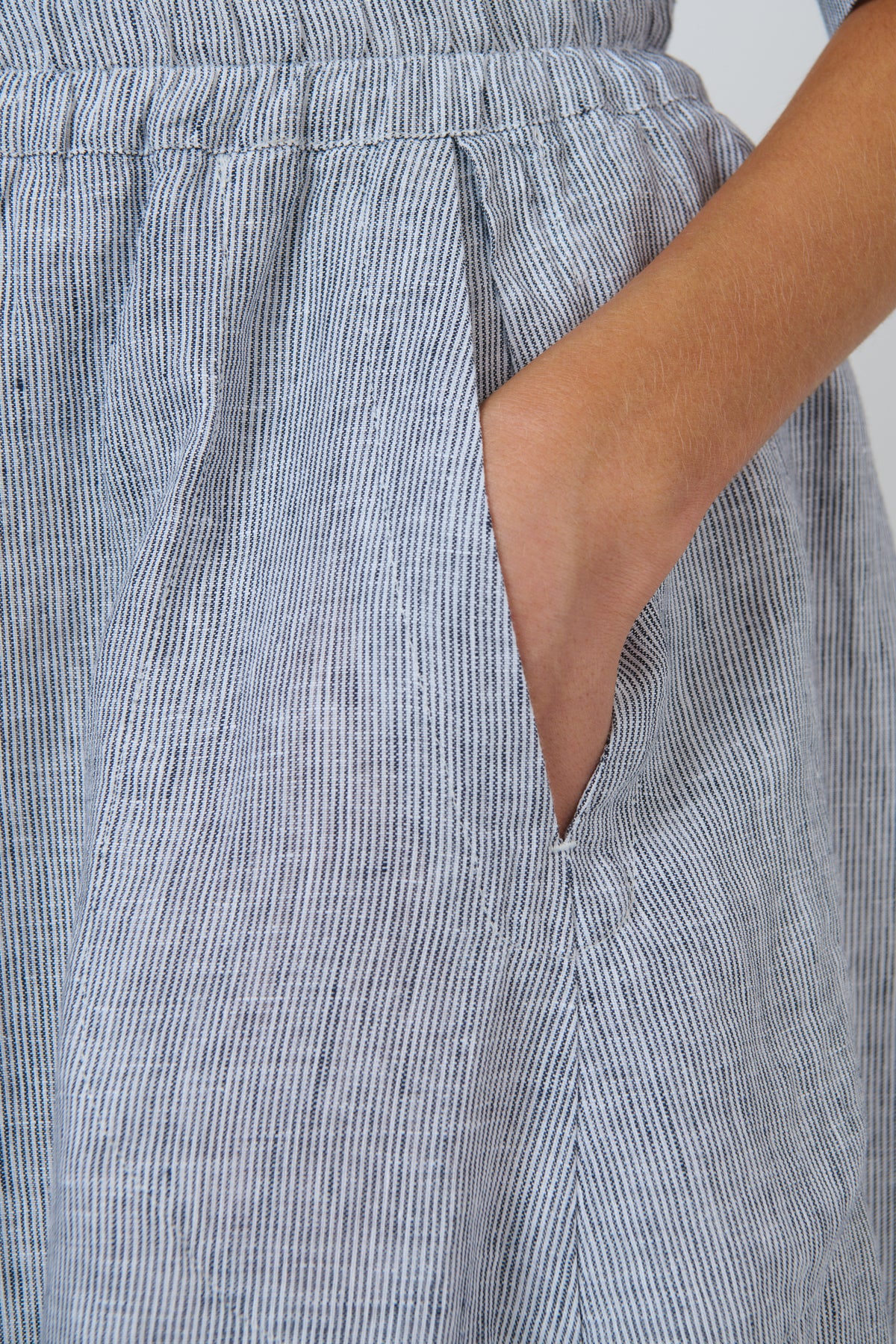 Naturals | Linen Skirt | Sliver
