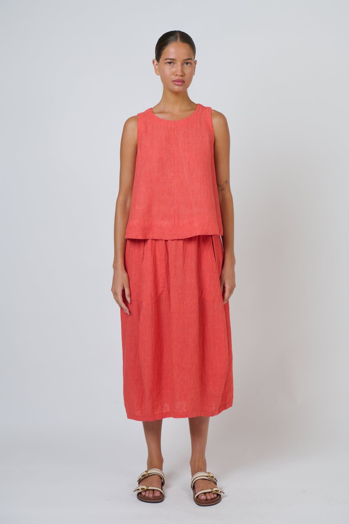 Naturals | Linen Skirt | Sunset Strip