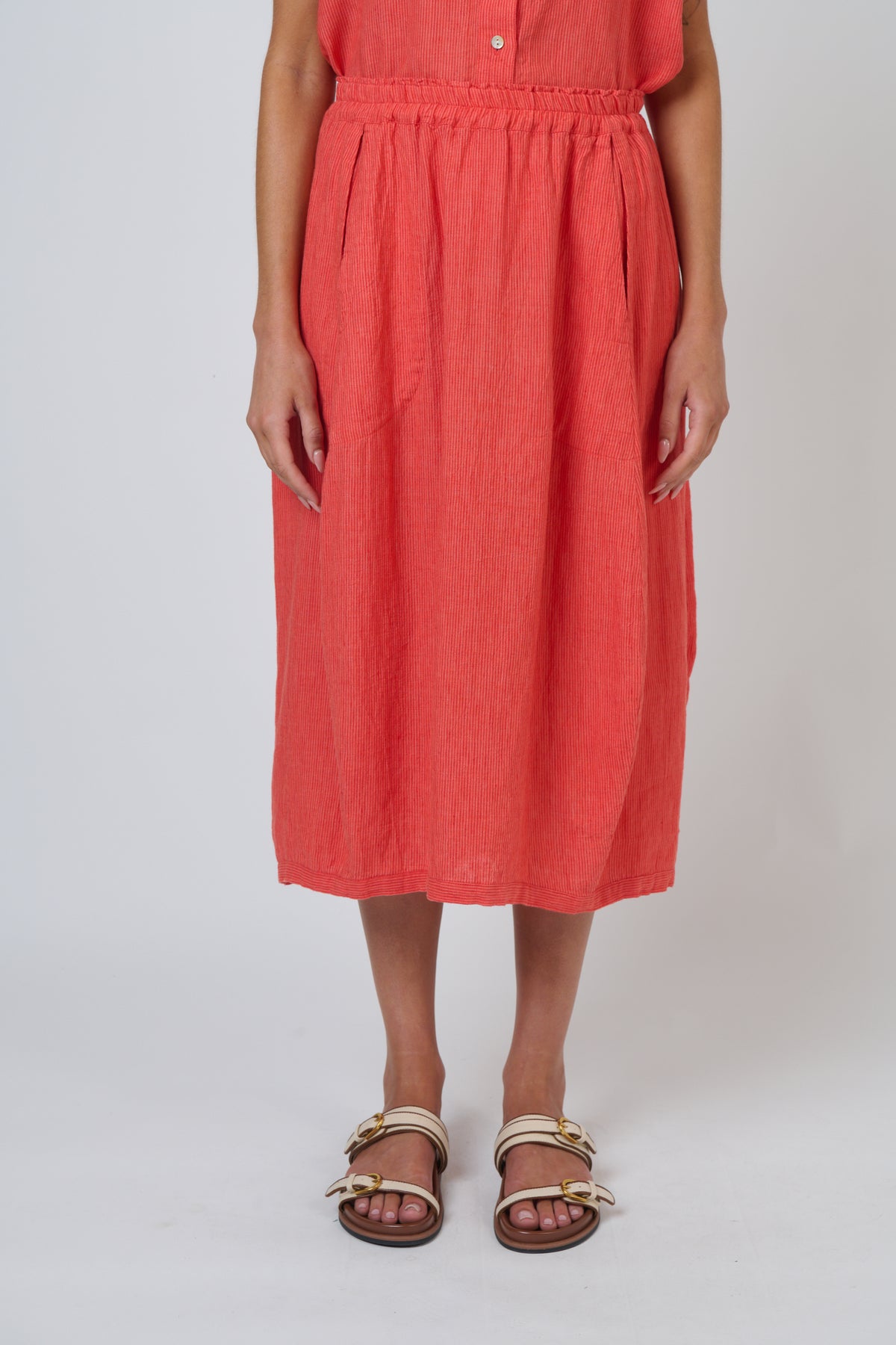 Naturals | Linen Skirt | Sunset Strip