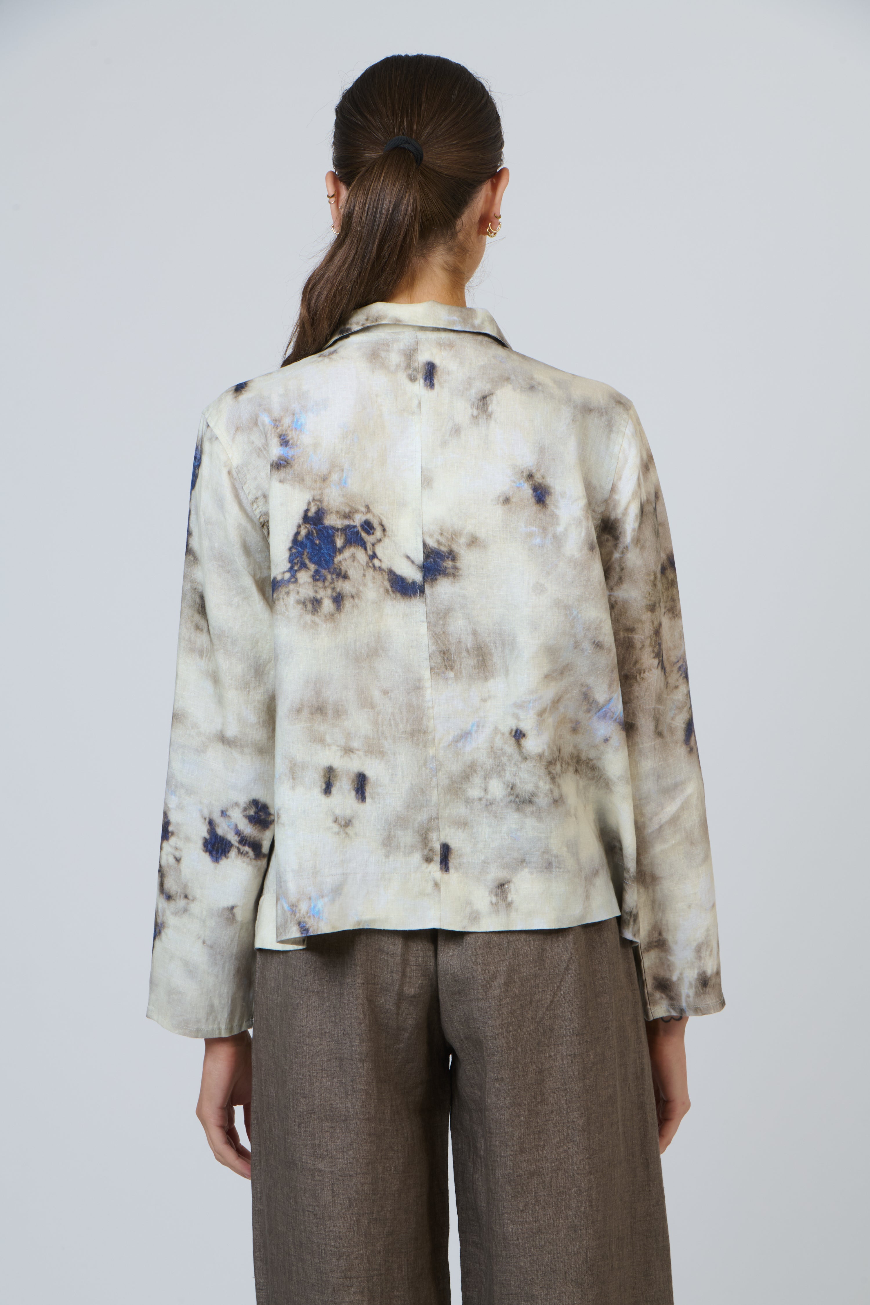 Naturals | Collared Button Through Shirt | Emperador