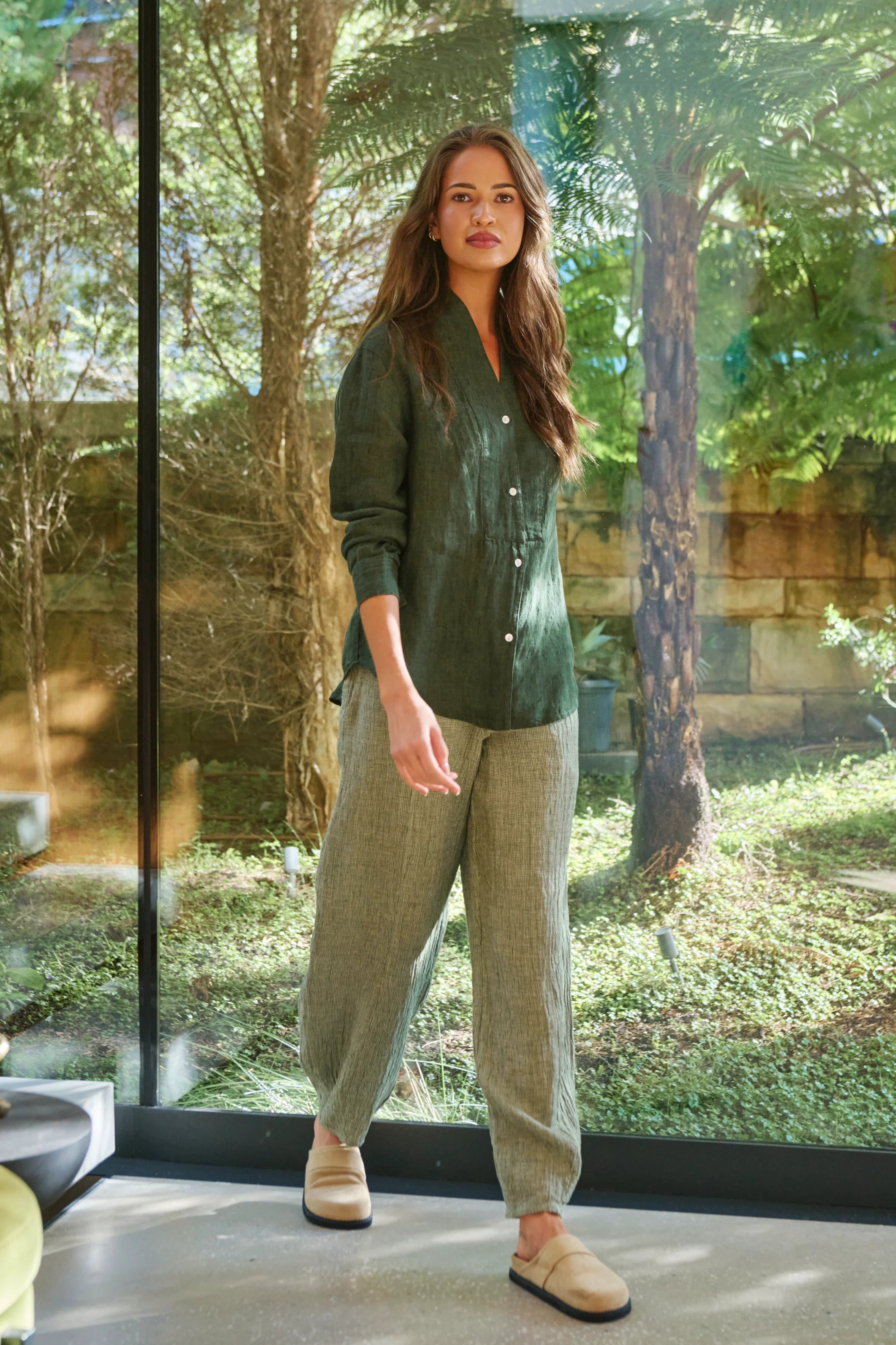 Naturals | Balloon Pants with Pockets | Oregano