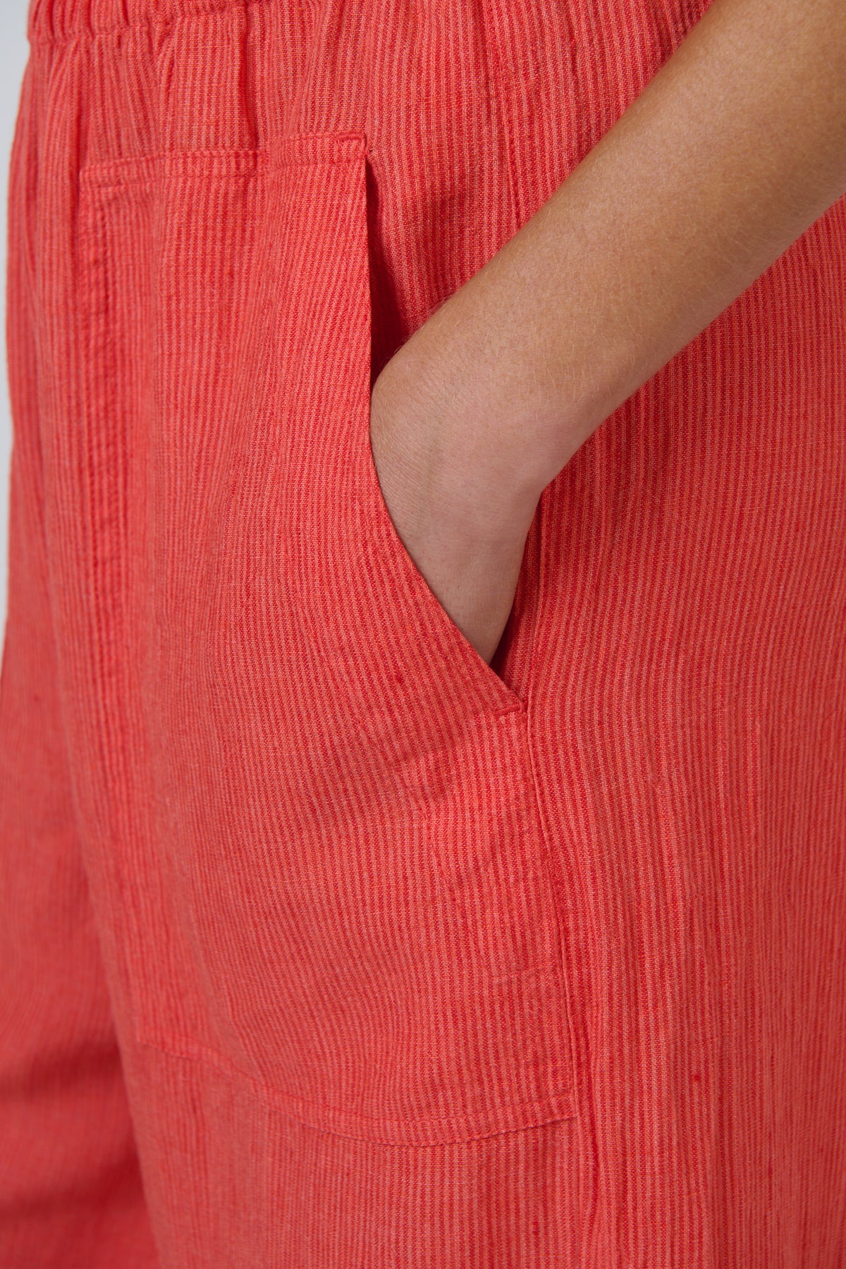 Naturals | Linen Cropped Wide Leg Pants | Sunset Strip