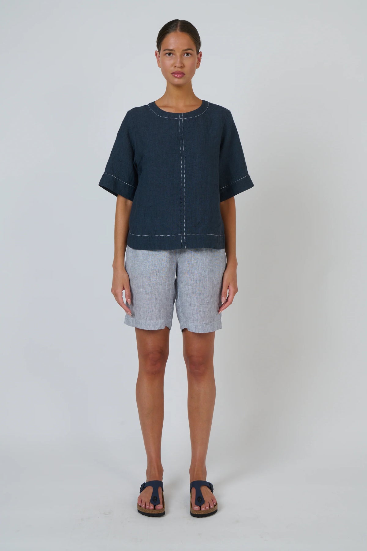 Naturals | Linen Top | Gunsmoke