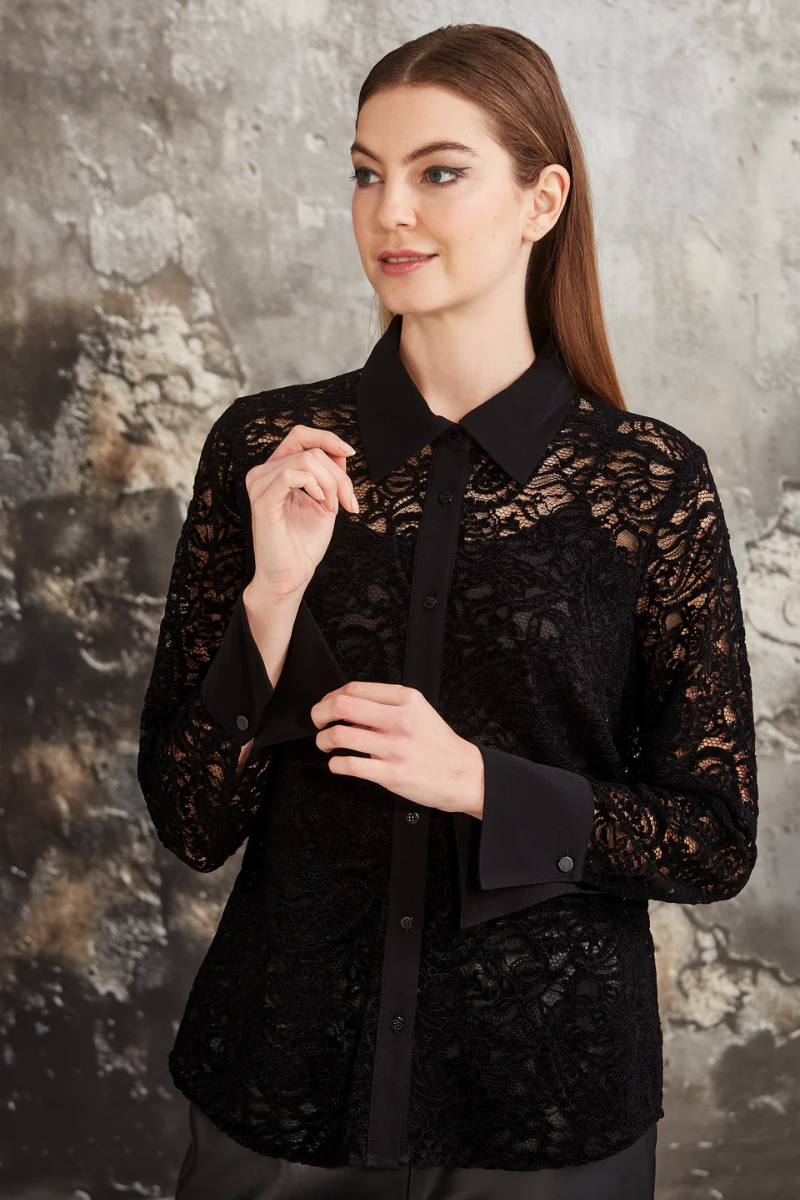Glide by Verge | Allegra Shirt | Black