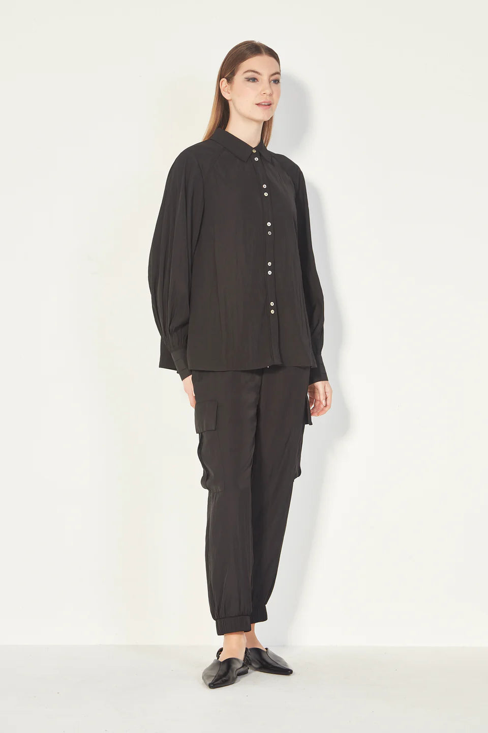 Glide by Verge | Demure Shirt | Black