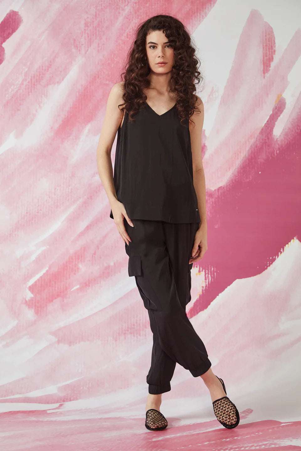 Glide by Verge | Felicity Tank | Black