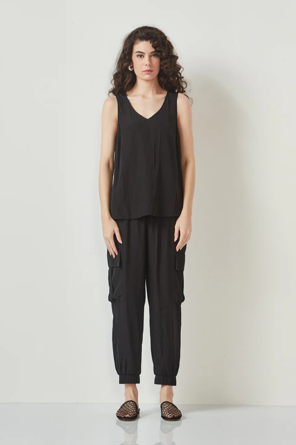 Glide by Verge | Felicity Tank | Black