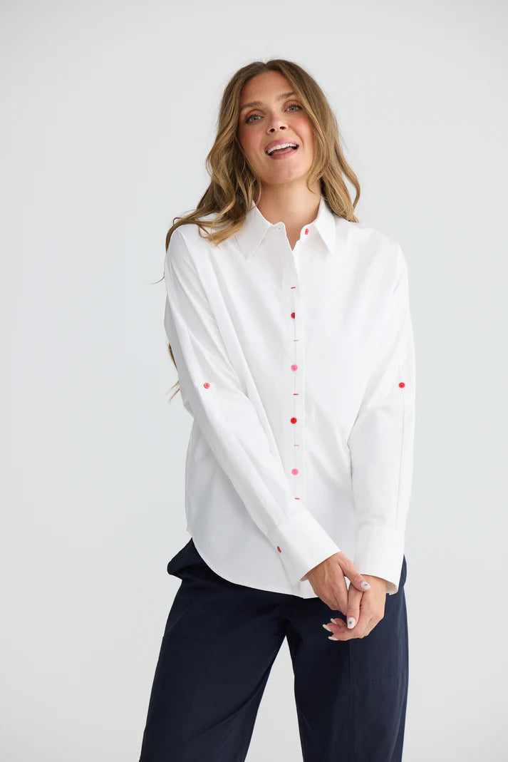 Brave+True | Fae Shirt | White