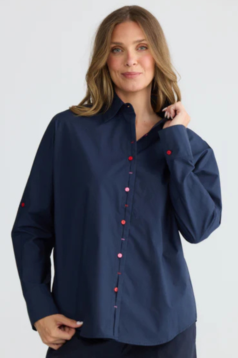 Holiday | Fae Shirt | Navy