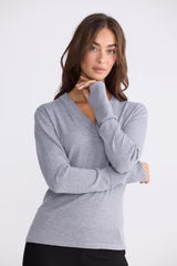 Holiday I Cassian Knit Top I Grey
