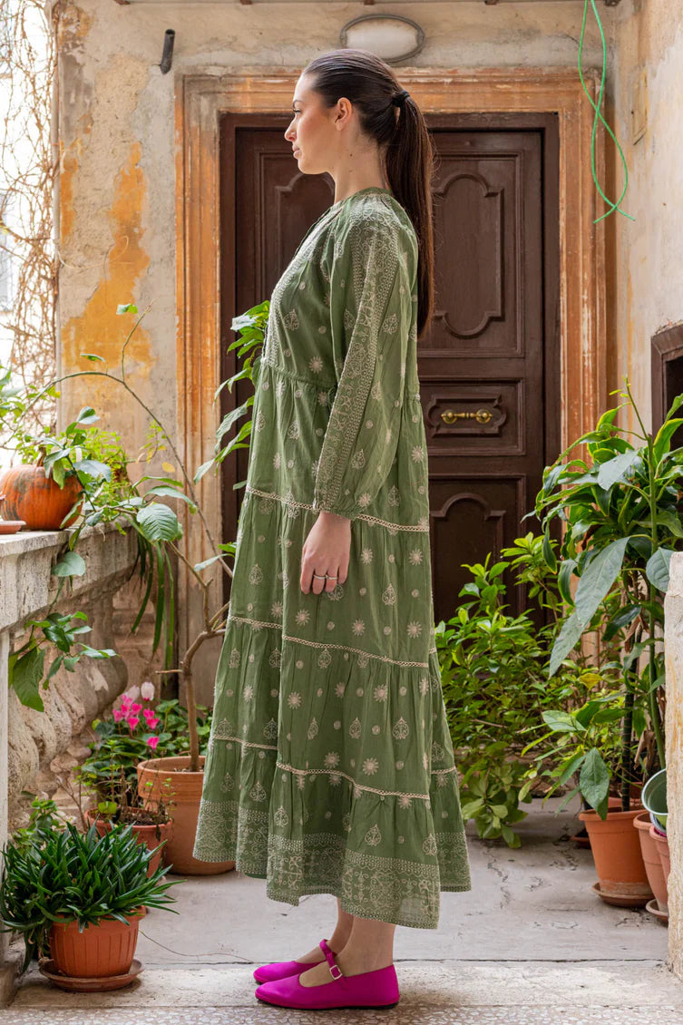 Maison Hotel | Sole Mio Caroline Dress | Moss