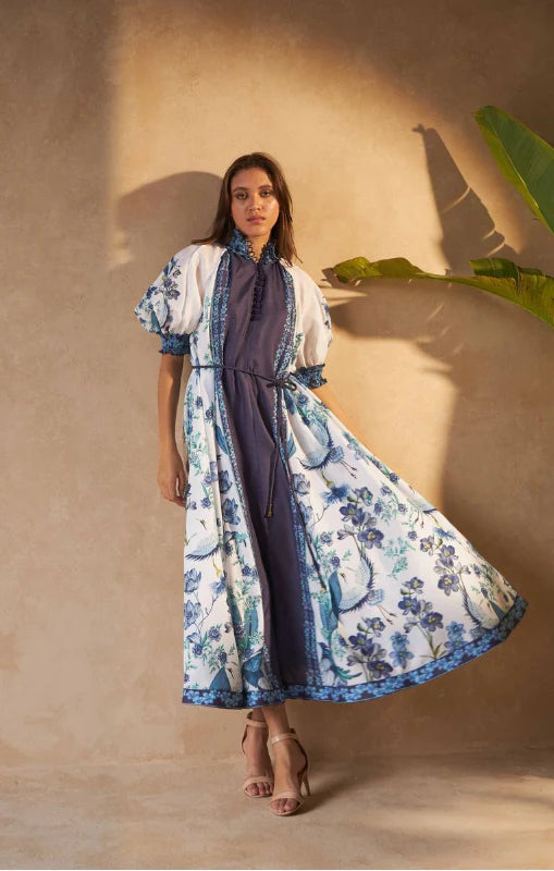 Inoa | Alka Dress | Flowers Blu