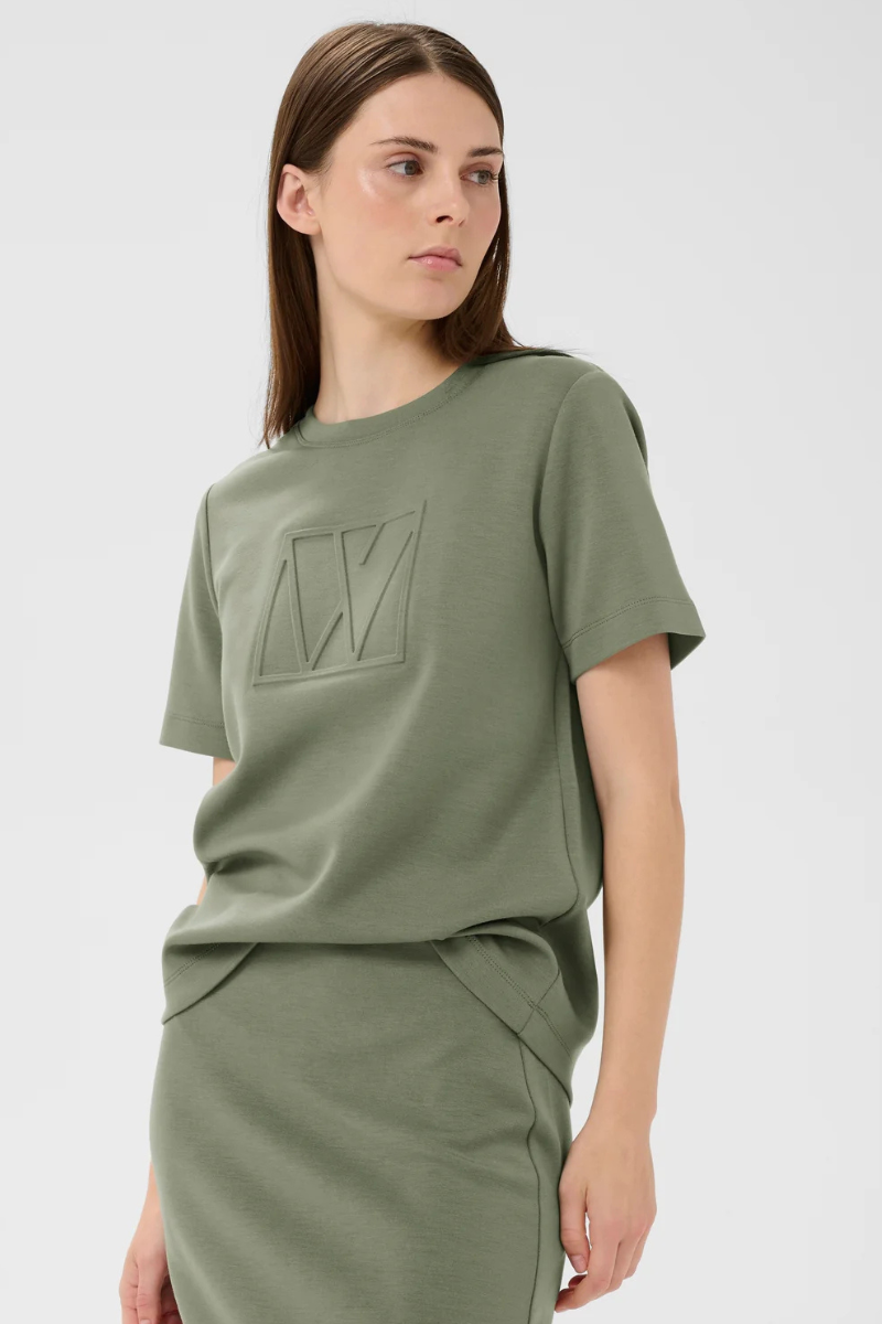 InWear | Vincent Logo T-Shirt | Mulled Basil
