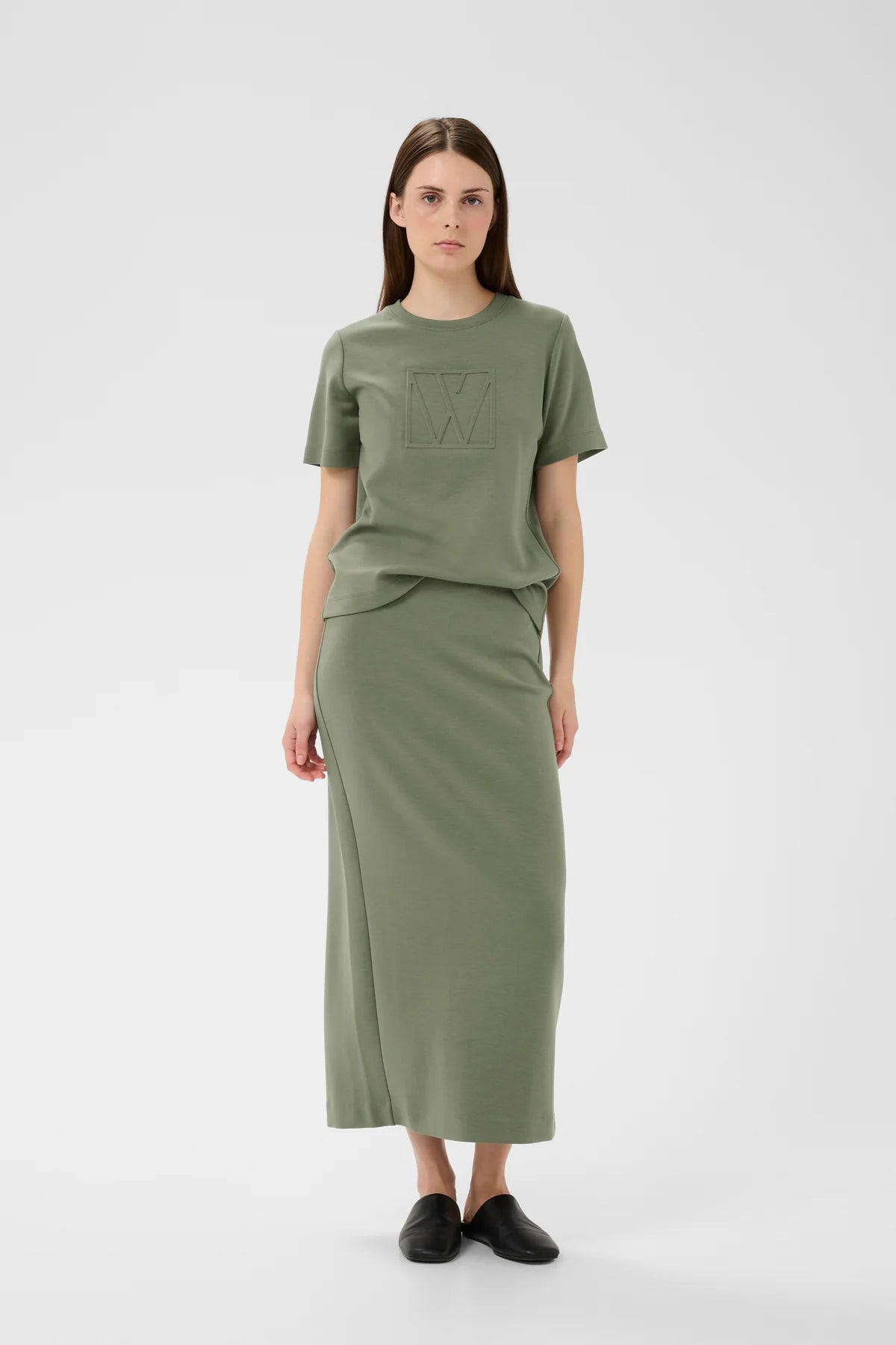 InWear | Vincent Logo T-Shirt | Mulled Basil