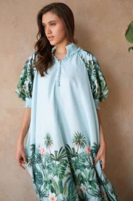 Inoa | Alka Dress | Palm Green