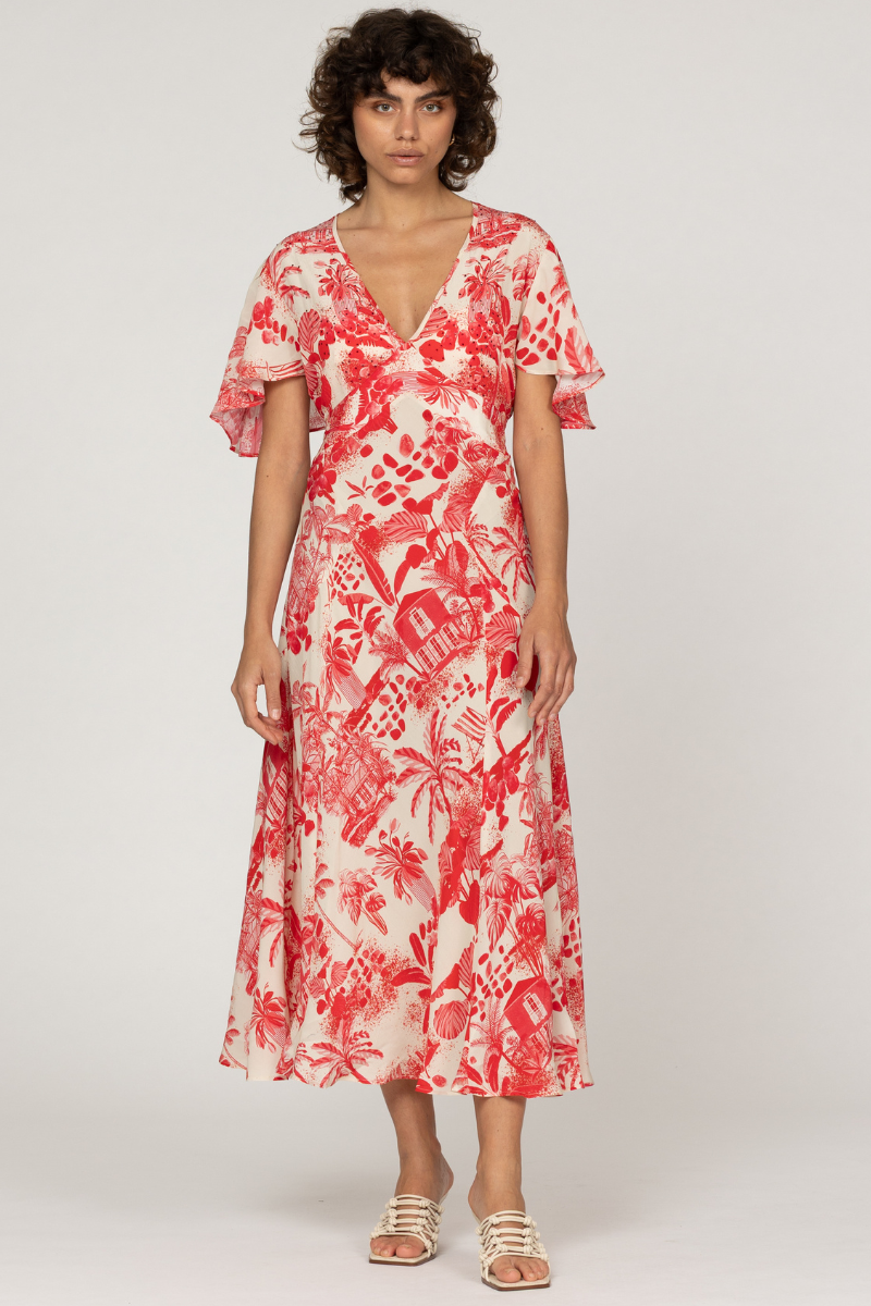 Inoa | Aster Dress | Vermelho Red